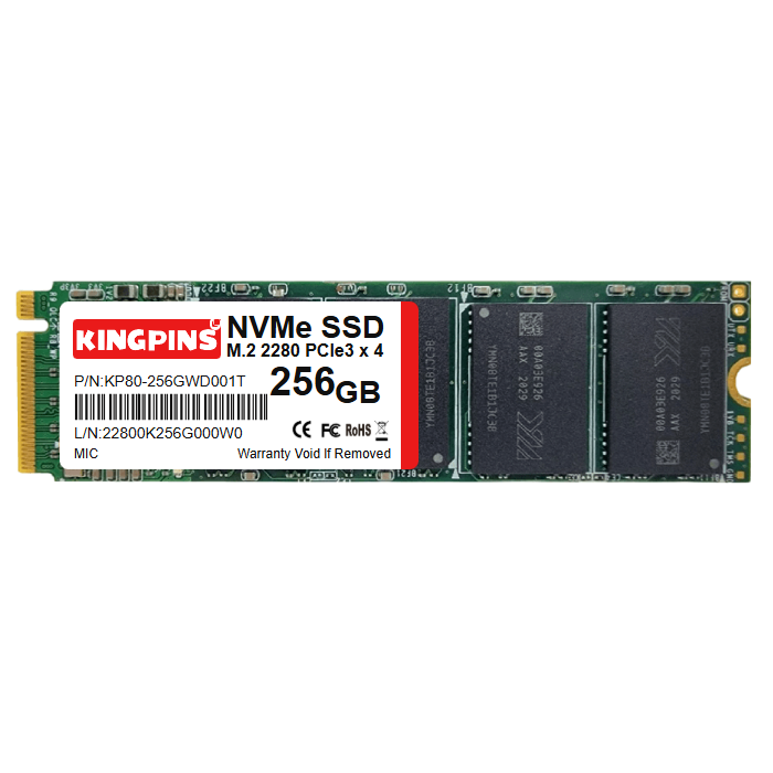KP80 INDUSTRIAL GRADE M.2 2280 NVMe GEN3 PCIe3.0*4 SSD 256GB